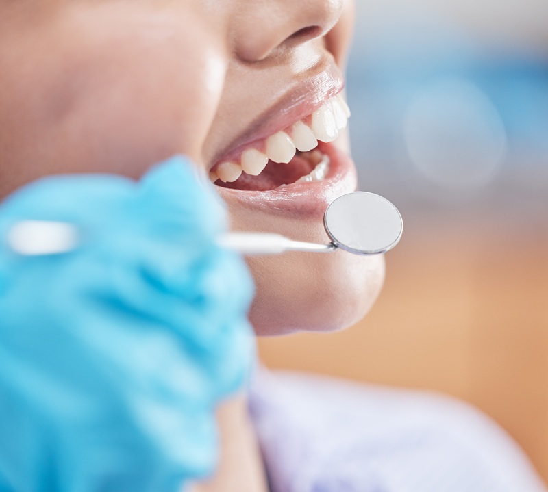 Dental patient in a dental clinic